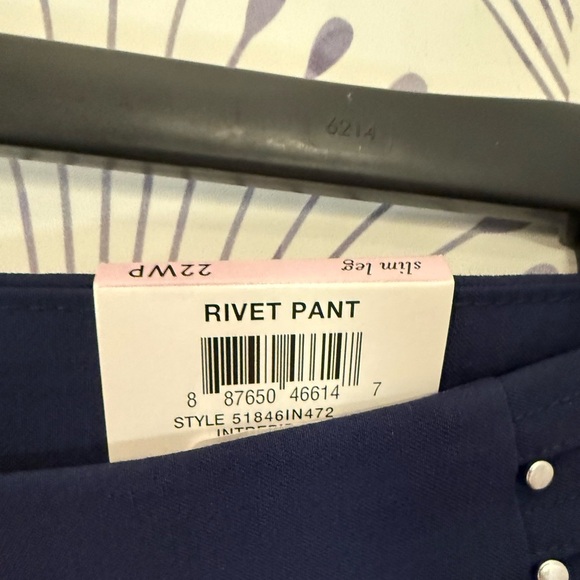 JM Collection Straight Leg Navy Blue Pull on pants 👖 - Picture 3 of 3